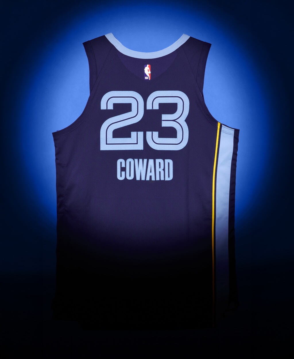 View full screen - View 1 of Lot 9. Cedric Coward Memphis Grizzlies 2025-2026 Game Worn Icon Edition Jersey | 2nd Career Game | All-Rookie First Team.