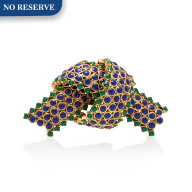 View full screen - View 1 of Lot 21. TIFFANY & CO. | GOLD AND ENAMEL BROOCH.