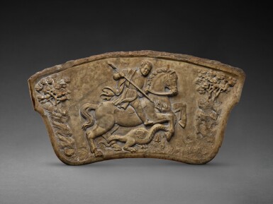 View full screen - View 1 of Lot 95. Relief with Saint George and the Dragon.