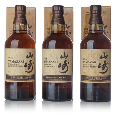 View full screen - View 1 of Lot 118. The Yamazaki Limited Edition 2021 43.0 abv NV (3 Bottles 70cl).