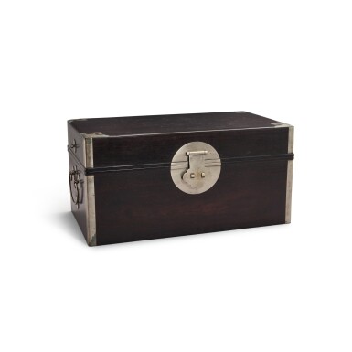 View full screen - View 1 of Lot 3641. A zitan box, Qing dynasty, 18th century | 清十八世紀 紫檀小箱.