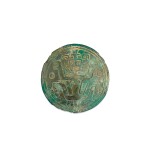 A bronze 'human figure' plaque, Eastern Zhou dynasty, Spring and Autumn period 東周春秋 青銅神人紋扣飾