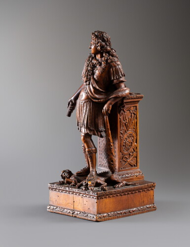 View full screen - View 1 of Lot 31. Louis XIV trampling the Heresy | Louis XIV terrassant l'Hérésie.