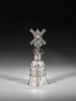 A Flemish silver windmill cup, Antwerp, 1598-1599, maker's mark a six-pointed star