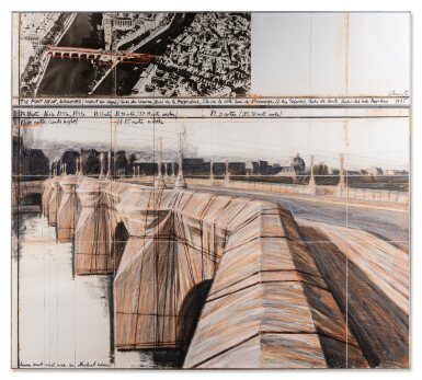 View full screen - View 1 of Lot 104. The Pont Neuf Wrapped (Project for Paris).