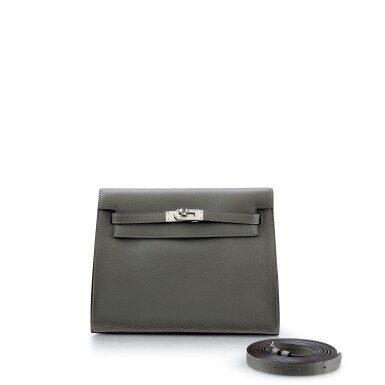 View full screen - View 1 of Lot 1022. Gris Meyer Evercolor Kelly Danse II Palladium Hardware, 2022 .