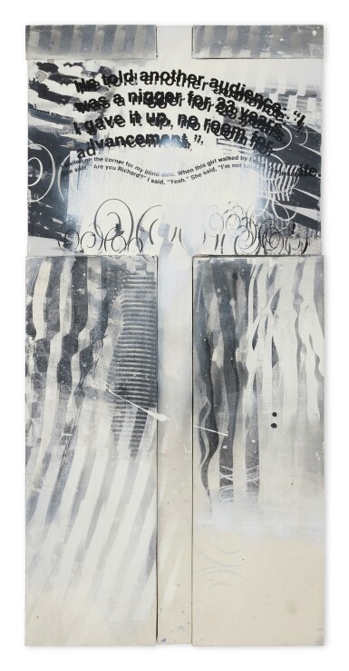 View full screen - View 1 of Lot 431. Untitled (Protest Painting).