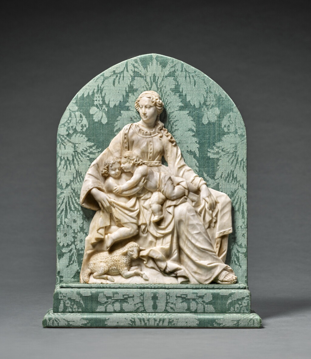 View full screen - View 1 of Lot 32. Southern Netherlandish, early 17th century | Relief with the Virgin and Child and the Infant Saint John the Baptist.