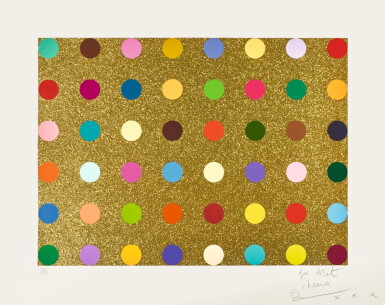 View full screen - View 1 of Lot 9. DAMIEN HIRST | UNTITLED (GOLD GIFT SPOT).