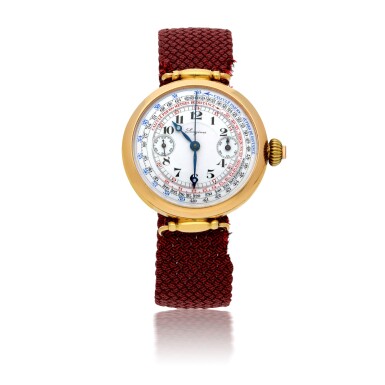 View full screen - View 1 of Lot 165. LONGINES | YELLOW GOLD MONOPUSHER CHRONOGRAPH WRISTWATCH CIRCA 1930.