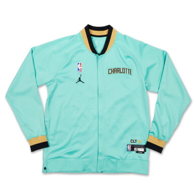 View full screen - View 1 of Lot 252. KJ Simpson Charlotte Hornets 2024-2025 Game Issued City Edition Warmup Set .