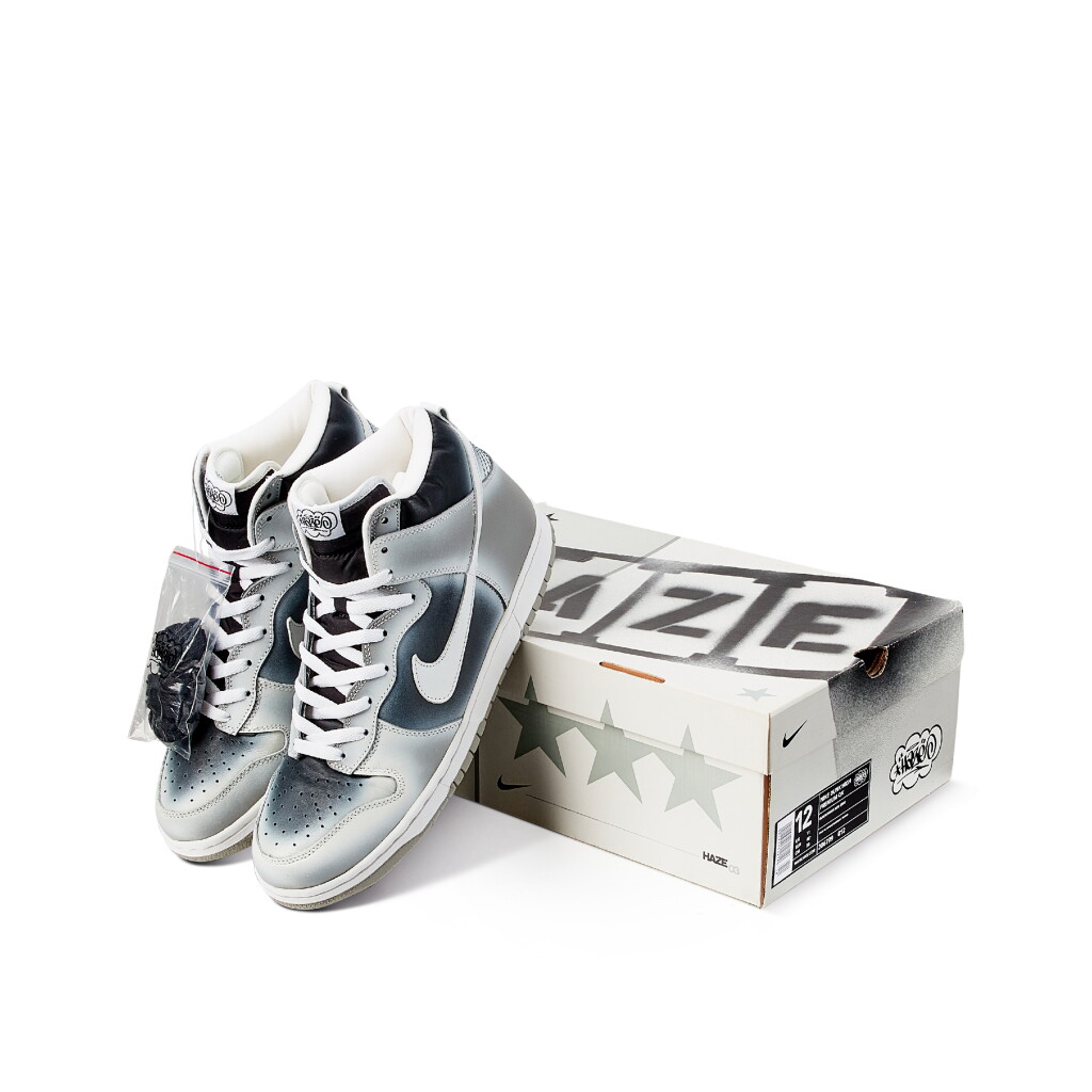 View full screen - View 1 of Lot 8656. Nike Dunk High Premium 'Haze' Friends & Family | Size 12.