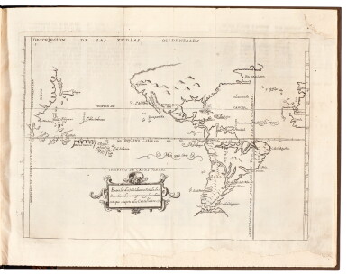 View full screen - View 1 of Lot 265. Herrera | 14 maps from Descripcion de las Indias occidentales, 1615.