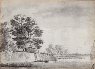 View full screen - View 1 of Lot 134. Walls of a Dutch town.