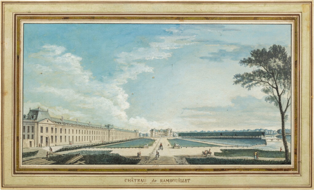 Voir en plein écran - Voir 1 du lot 170. Vue du château de Rambouillet.