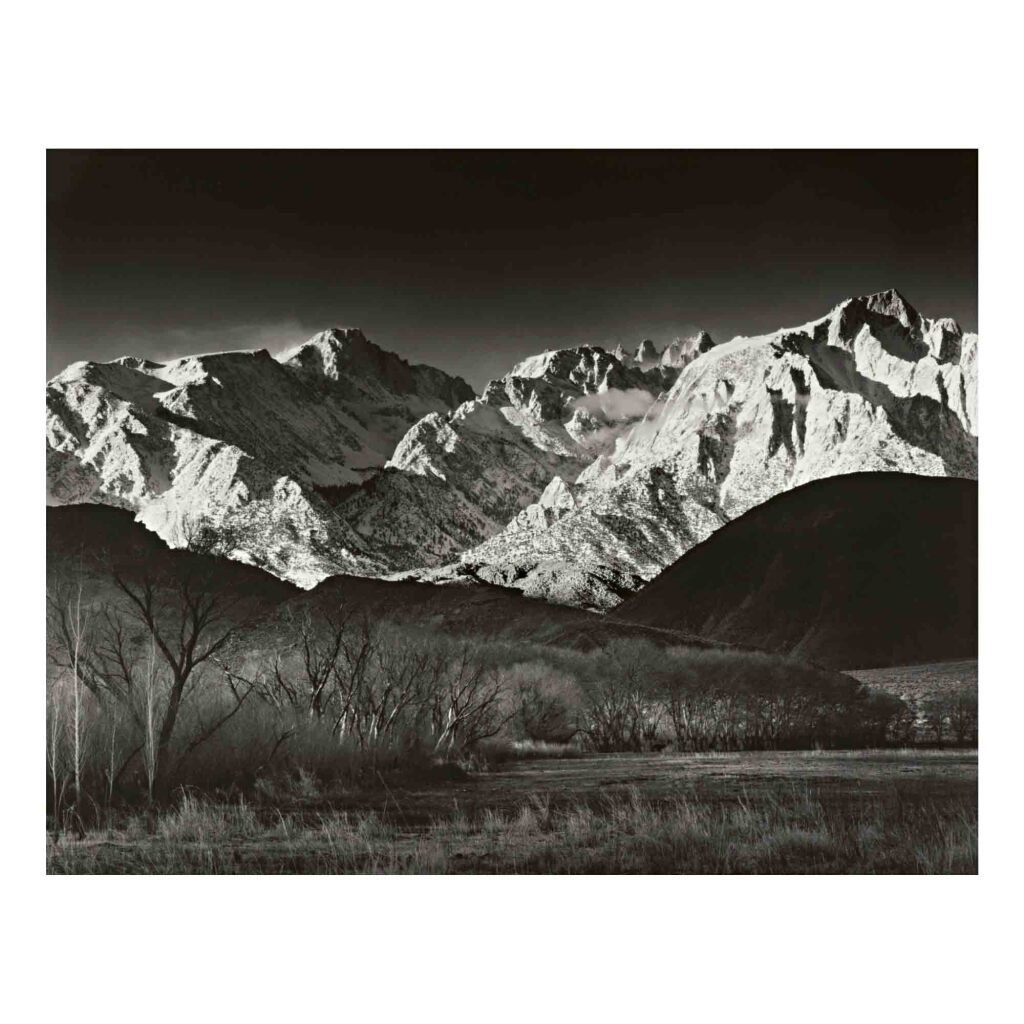 View full screen - View 1 of Lot 46. 'Sierra Nevada, Winter, from the Owens Valley, California'.