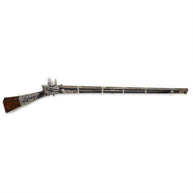 View full screen - View 1 of Lot 113. An Ottoman Miquelet Lock Rifle, Turkey, second half 18th Century.