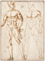 BACCIO BANDINELLI | TWO NUDES, ONE HOLDING A CLOTH
