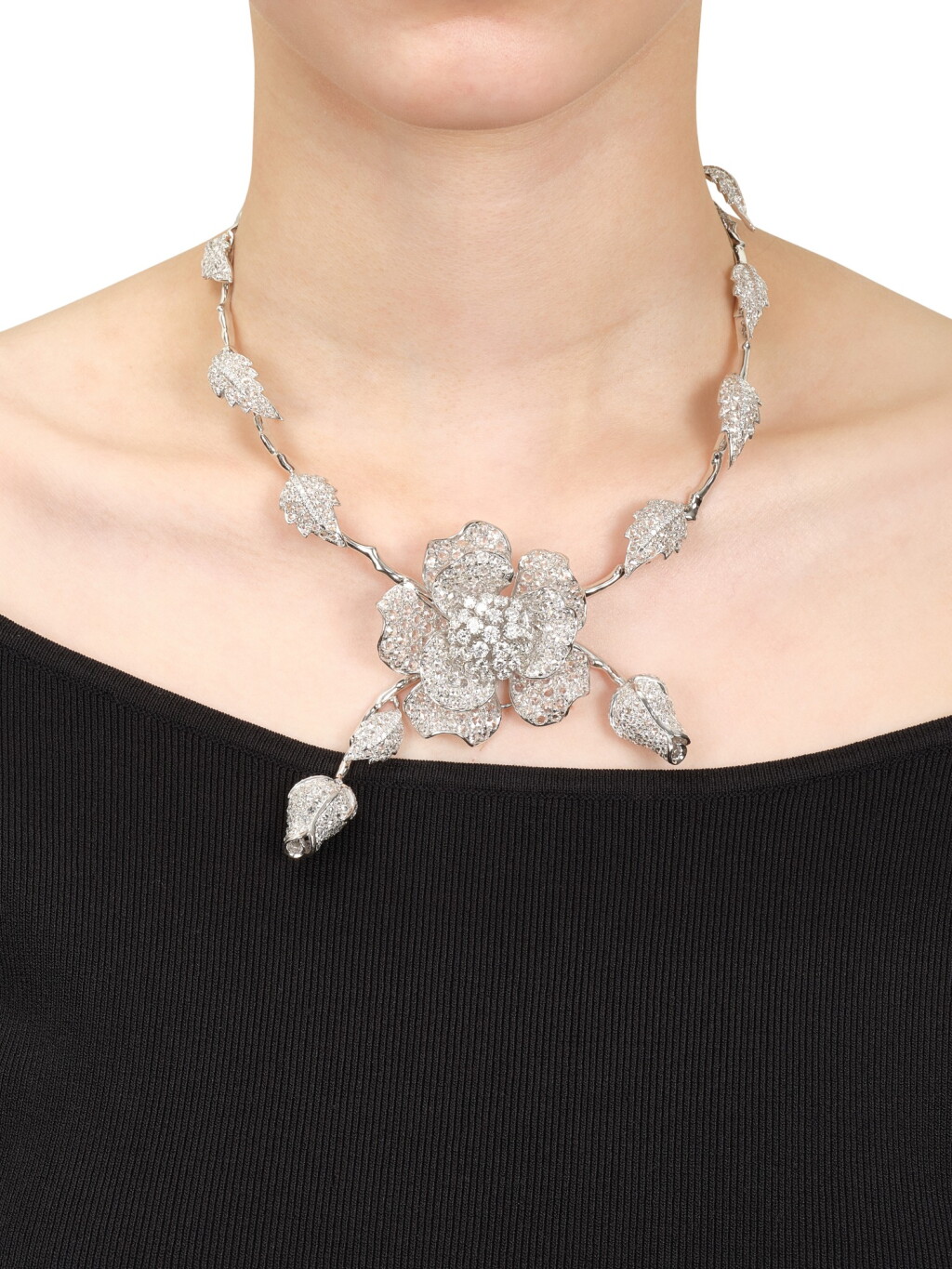 View full screen - View 1 of Lot 2893. Diamond Necklace | 鑽石項鏈.