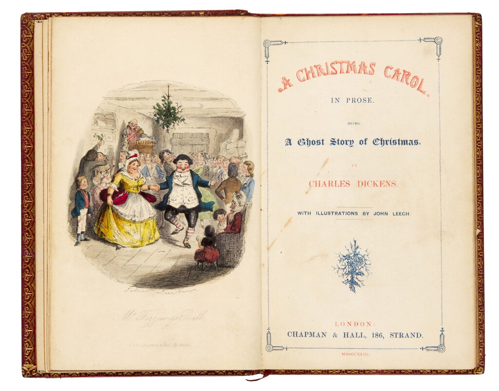 View full screen - View 1 of Lot 19. Charles Dickens I Set of Christmas Books, first editions, 1843-1848, 5 volumes.