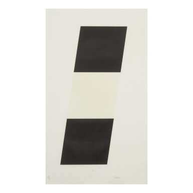 View full screen - View 1 of Lot 226. ELLSWORTH KELLY | BLACK WHITE BLACK (AXSOM 63).
