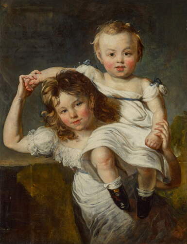 View full screen - View 1 of Lot 85. Portrait of the Pearson children.