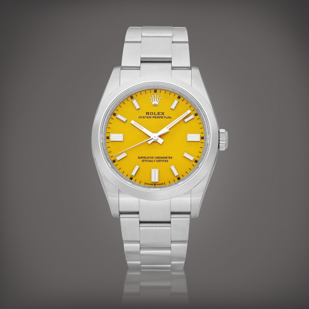 View full screen - View 1 of Lot 2105. Oyster Perpetual 36, Reference 126000 A stainless steel wristwatch with bracelet, Circa 2021 | 勞力士 | Oyster Perpetual 36 型號126000 | 精鋼鏈帶腕錶,約2021年製.