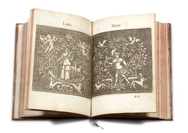 View full screen - View 1 of Lot 13. Les singvliers... povrtraicts d'ouurages de Lingerie. 1589. + Les secondes oevvres de Lingerie..