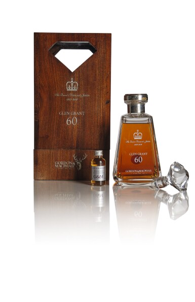 View full screen - View 1 of Lot 219. GLEN GRANT GORDON & MACPHAIL THE QUEEN’S DIAMOND JUBILEE LIMITED EDITION 60 YEAR OLD 42.3 ABV 1952 .