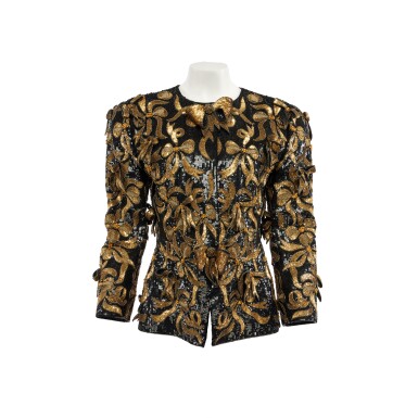View full screen - View 1 of Lot 5. Fine Embellished Evening Jacket, 1980s.