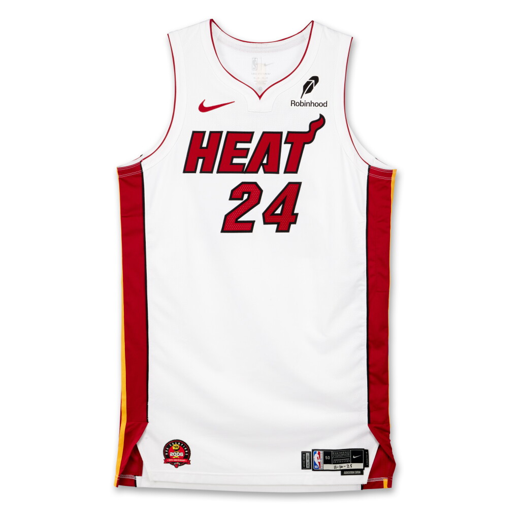 View full screen - View 1 of Lot 44. Norman Powell Miami Heat 2025-2026 Game Worn Association Edition Jersey | 33 Points .