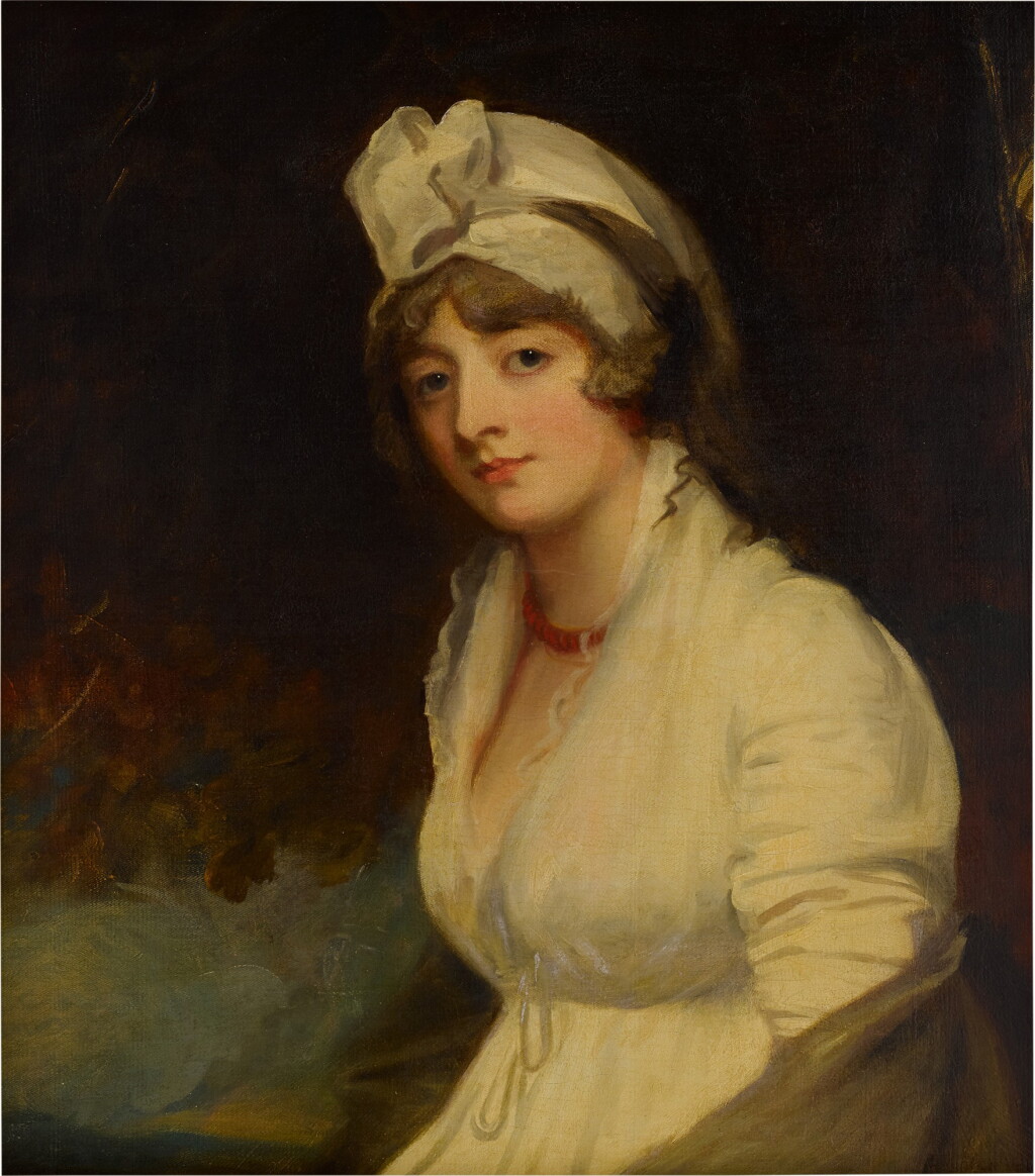 View full screen - View 1 of Lot 163. Portrait of Lady Georgina Buckley (1766-1832), née West.