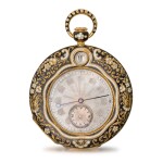 A gold and enamel quarter repeating jump hour watch made for the Ottoman Market Circa 1840, no. 28283