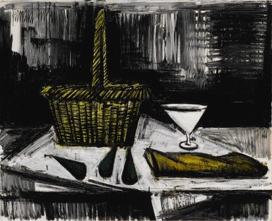 View full screen - View 1 of Lot 142. Nature morte au panier.