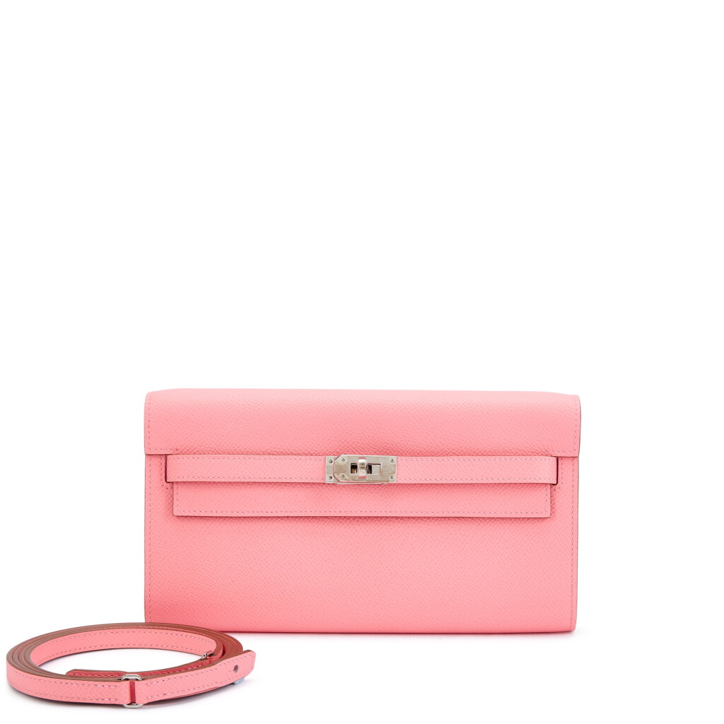 View full screen - View 1 of Lot 6001. Important Private Collection: Rose Confetti Epsom Kelly-To-Go Wallet Palladium Hardware, 2020.