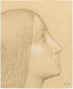 Portrait de femme de profil