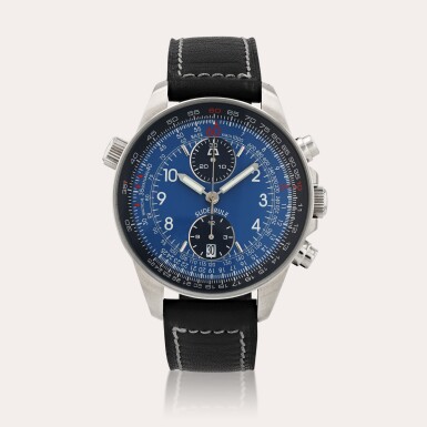 View full screen - View 1 of Lot 452. Slide Rule Opera Meccana, reference 3003 Montre bracelet chronographe en acier avec date | Stainless steel chronograph wristwatch with date Vers 2010 | Circa 2010.