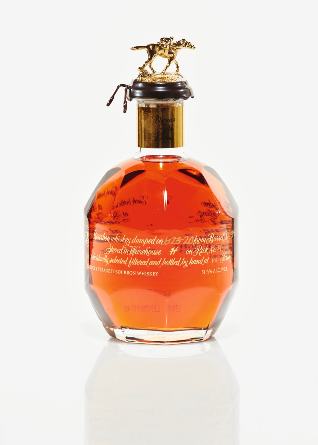 View full screen - View 1 of Lot 64. Blanton's Gold 51.5 abv NV (1 BT75cl).