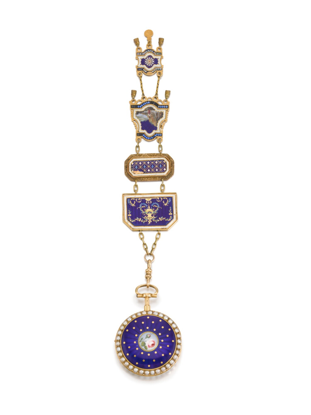 View full screen - View 1 of Lot 277. VAUCHEZ, PARIS | A GOLD, ENAMEL AND PEARL-SET QUARTER REPEATING A TOC VERGE WATCH, CIRCA 1780 NO. 119.