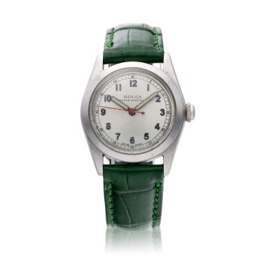 View full screen - View 1 of Lot 314. Reference 4220 Oyster Speedking | A stainless steel wristwatch, Circa 1945.
