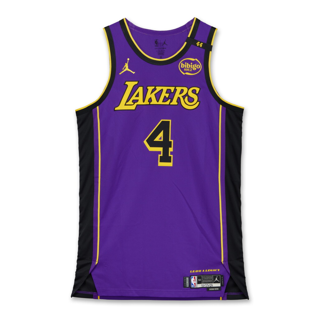 View full screen - View 1 of Lot 122. Dalton Knecht Los Angeles 2024-2025 Game Worn Statement Edition Jersey | 2nd Career Game.