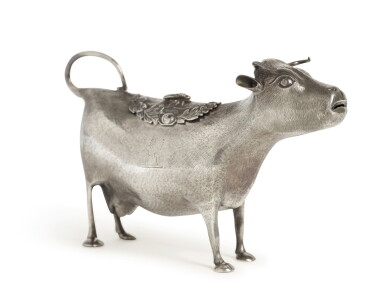 View full screen - View 1 of Lot 145. A George III Silver Cow Creamer, John Schuppe, London, 1768.