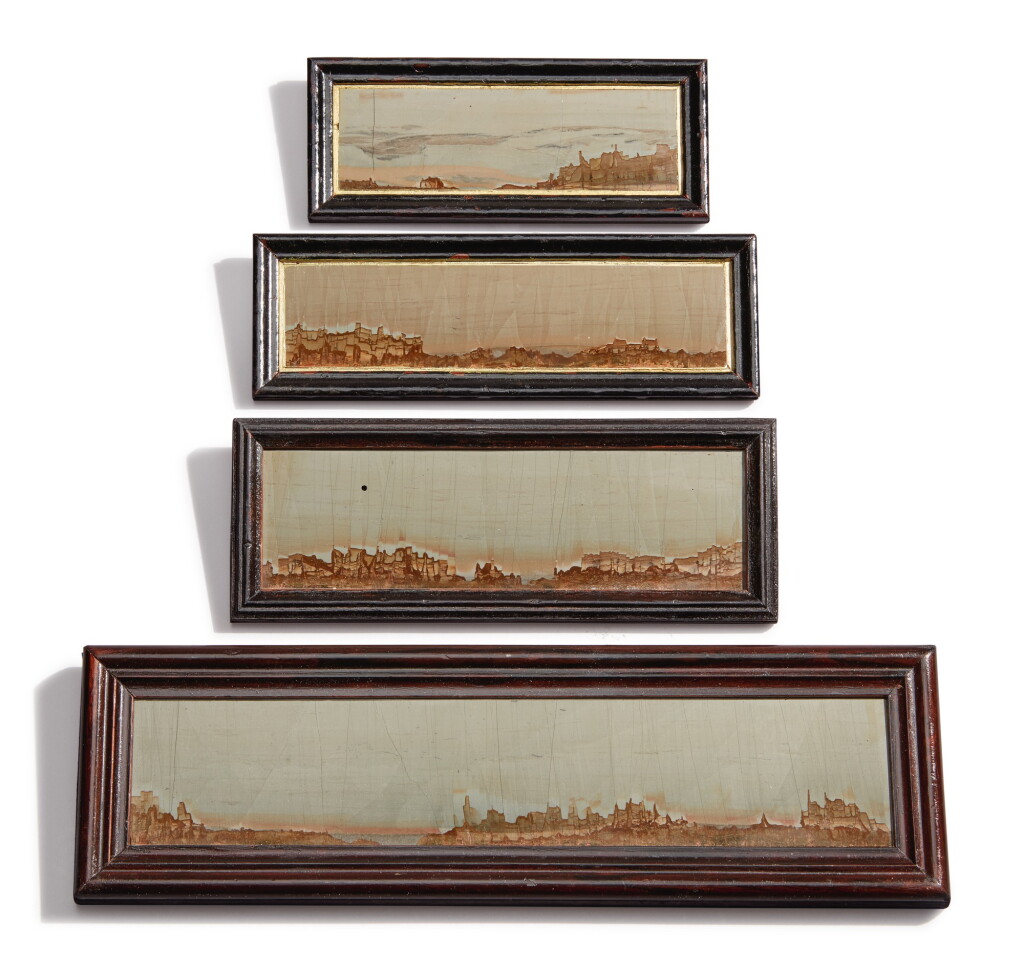 View full screen - View 1 of Lot 84. FOUR SPECIMENS OF PAESINE, OR "RUIN-MARBLE".