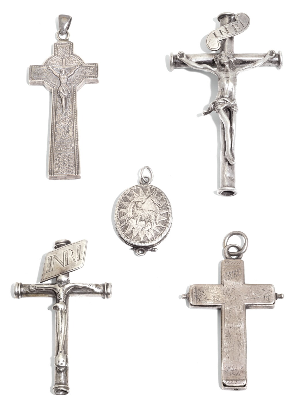 View full screen - View 1 of Lot 177. A COLLECTION OF ECCLESIATICAL SILVER, MOSTLY ATTRIBUTED TO GALWAY, 18TH CENTURY.