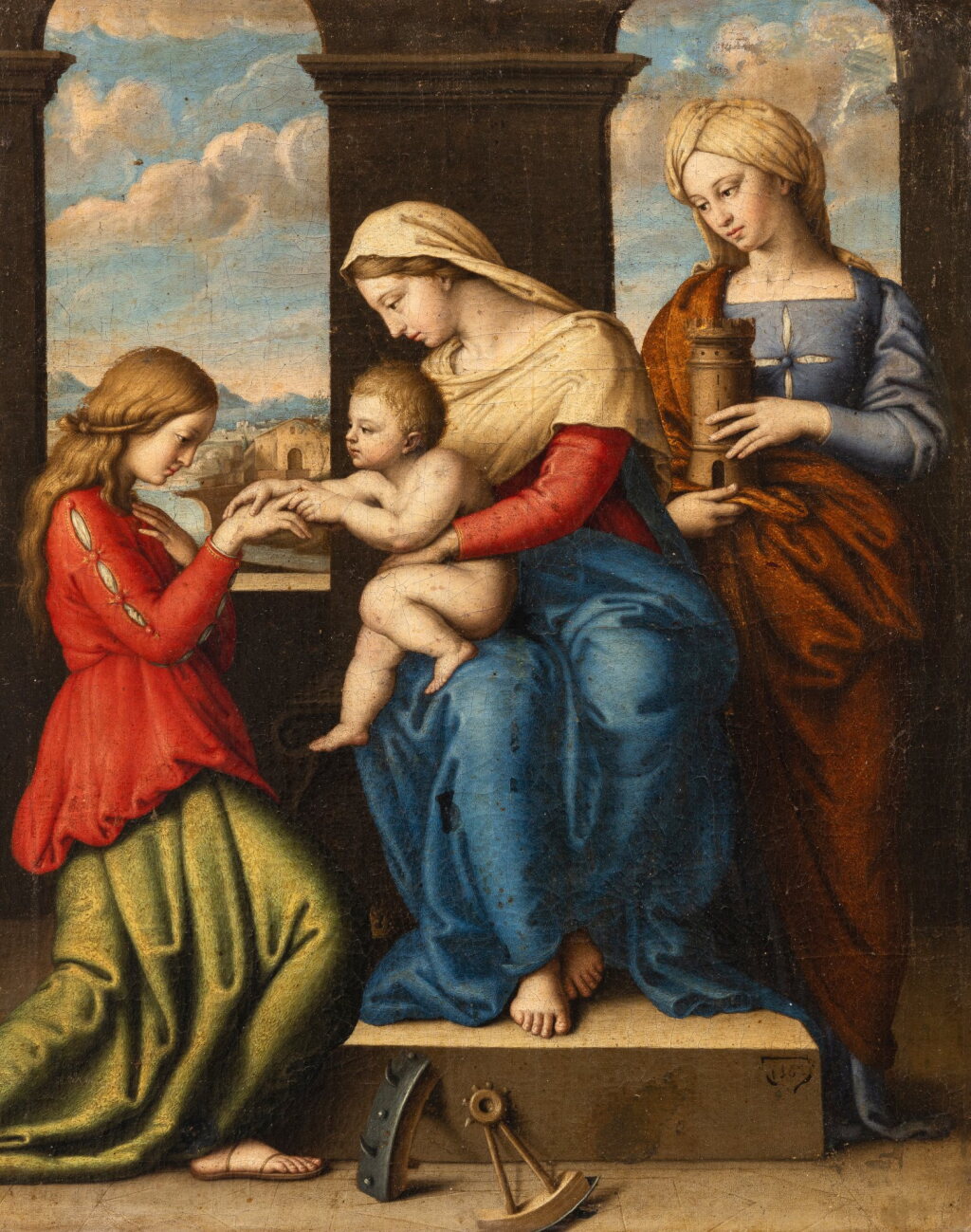 View full screen - View 1 of Lot 22. Mystic Marriage of Saint Catherine .