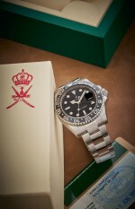 Reference 116710LN 'Khanjar' GMT-Master II | A stainless steel automatic dual time wristwatch with date and bracelet, Circa 2010