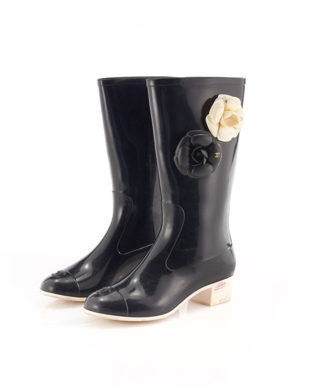 View full screen - View 1 of Lot 132. Pair of embellished rain boots.