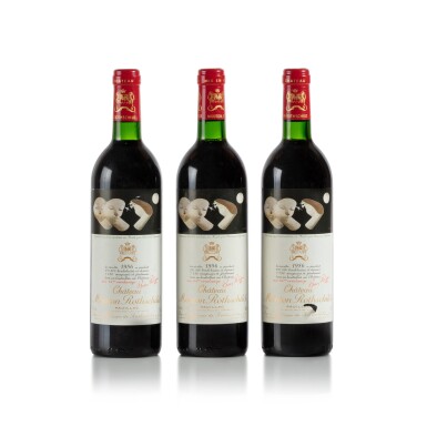 View full screen - View 1 of Lot 202. Château Mouton Rothschild 1986 (3 BT).