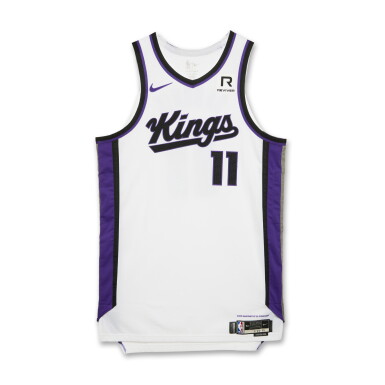 View full screen - View 1 of Lot 266. Domantas Sabonis Sacramento Kings 2024-2025 Game Worn Association Edition Jersey | Double-Double.