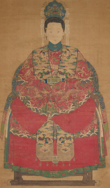 View full screen - View 1 of Lot 2507. Anonymous (Ming Dynasty) 佚名(明) | Court Portraits 貴妃像.